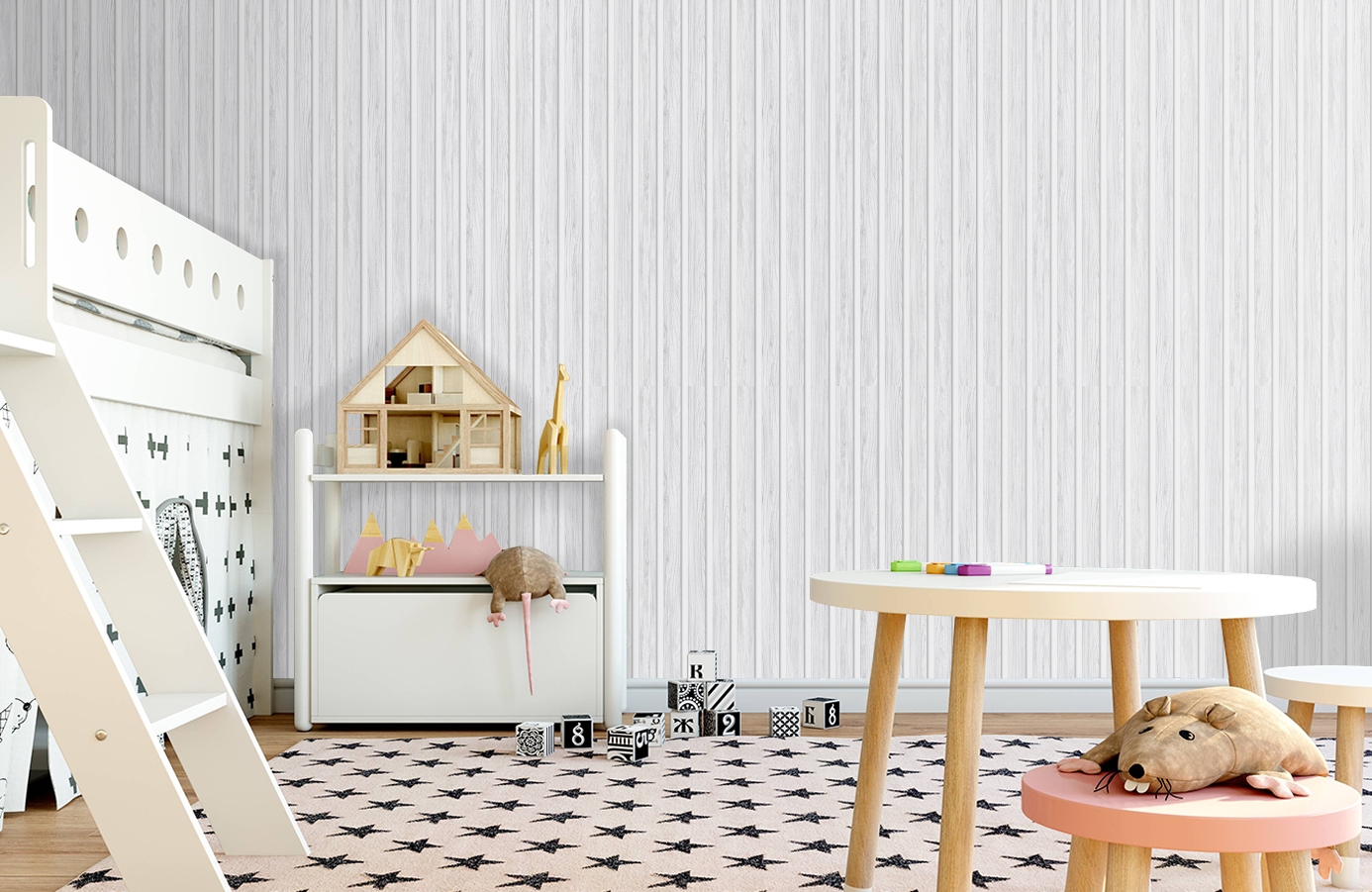 Обои 286281 фото в интерьере детская