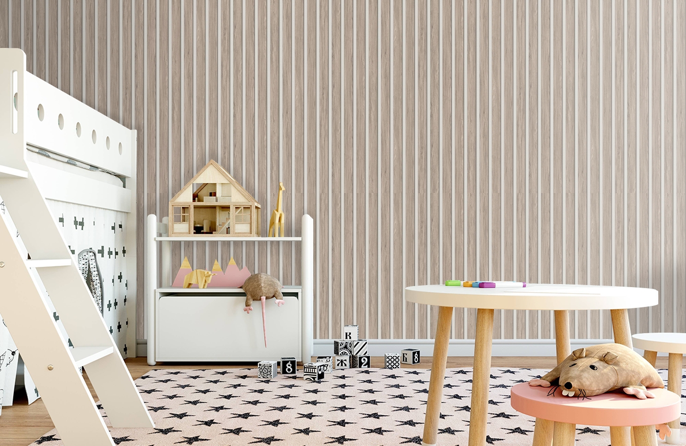 Обои 286287 фото в интерьере детская