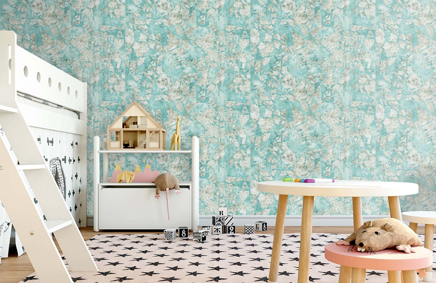 Обои 101701 фото в интерьере детская