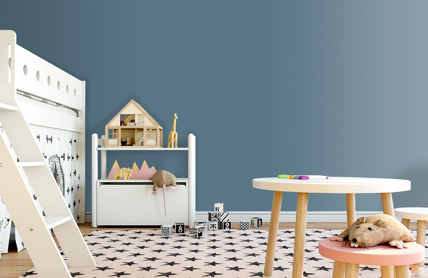 Обои 7555-66 фото в интерьере детская