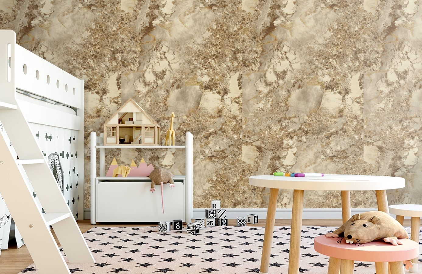 Обои 85601 фото в интерьере детская