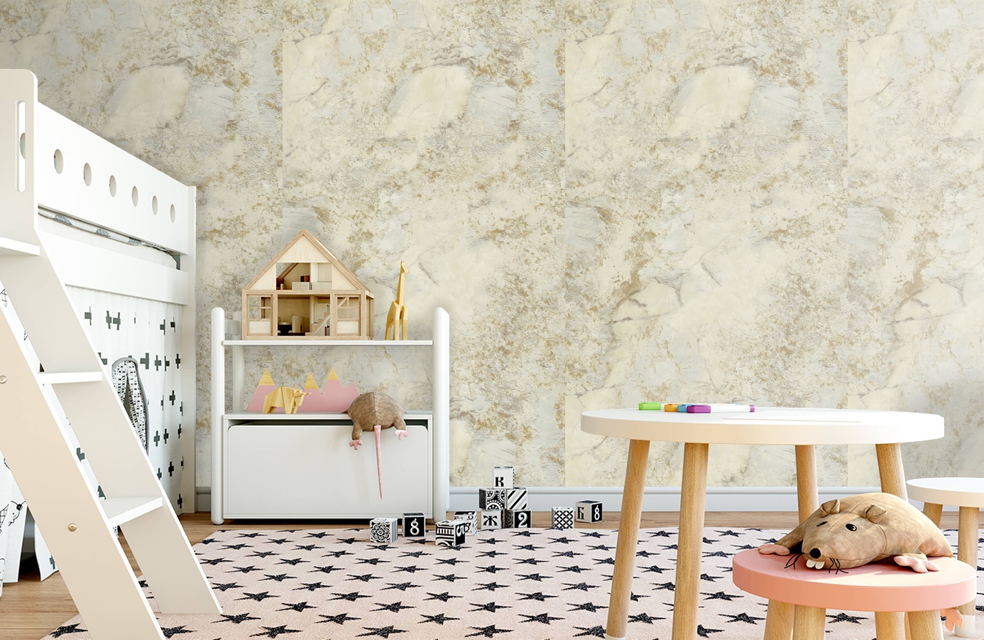 Обои 85606 фото в интерьере детская