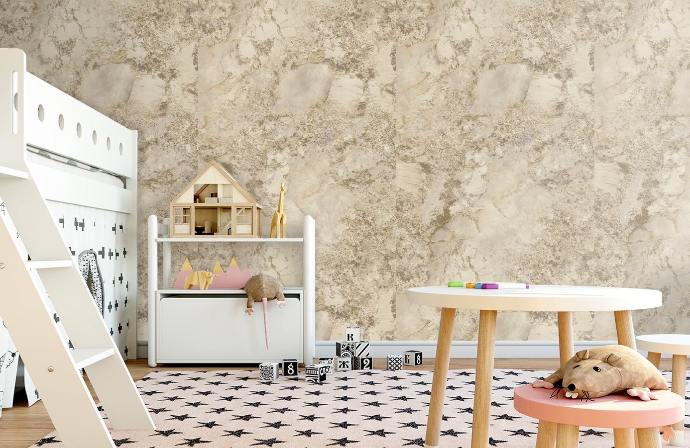 Обои 85608 фото в интерьере детская