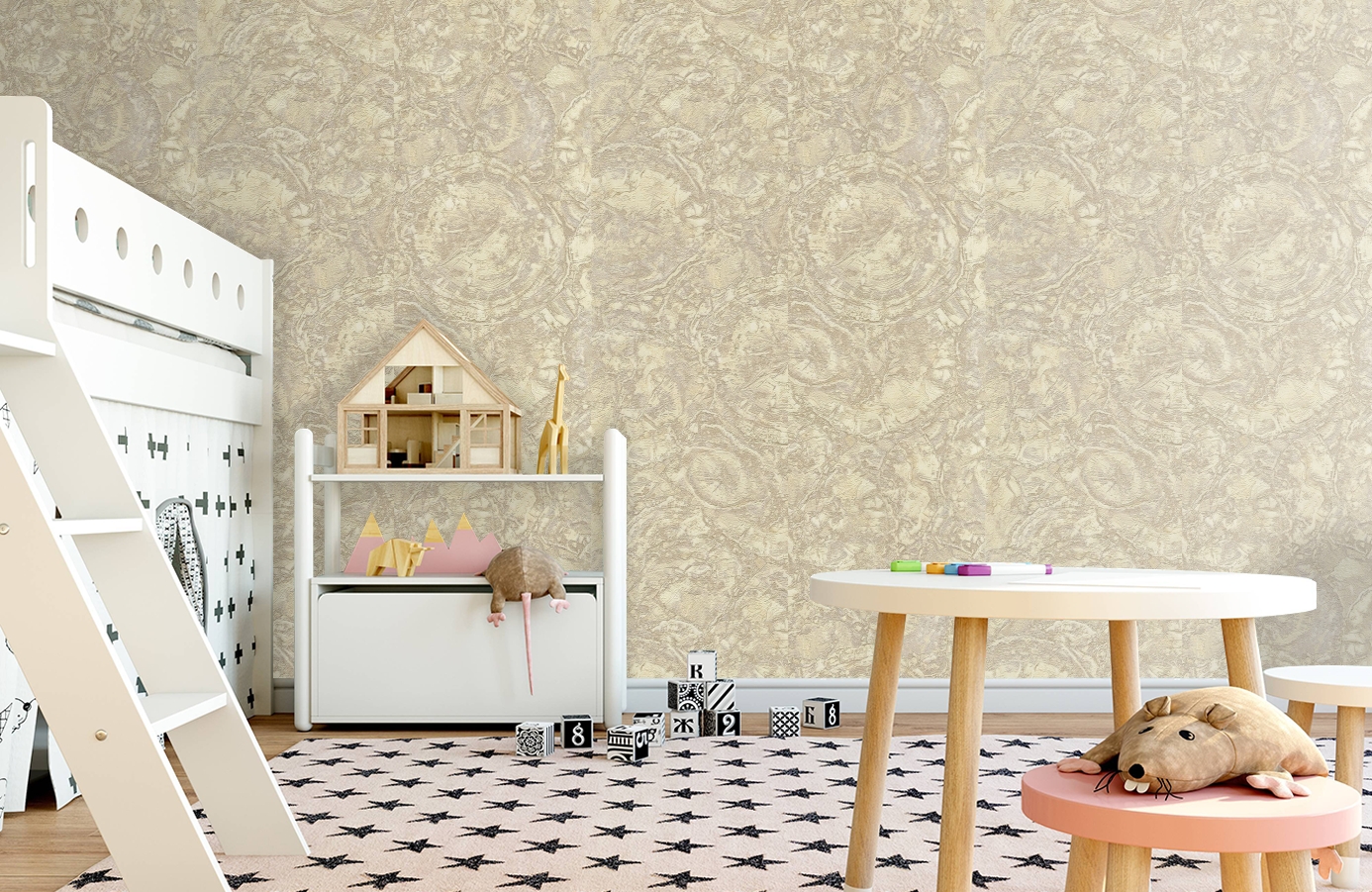 Обои 85611 фото в интерьере детская