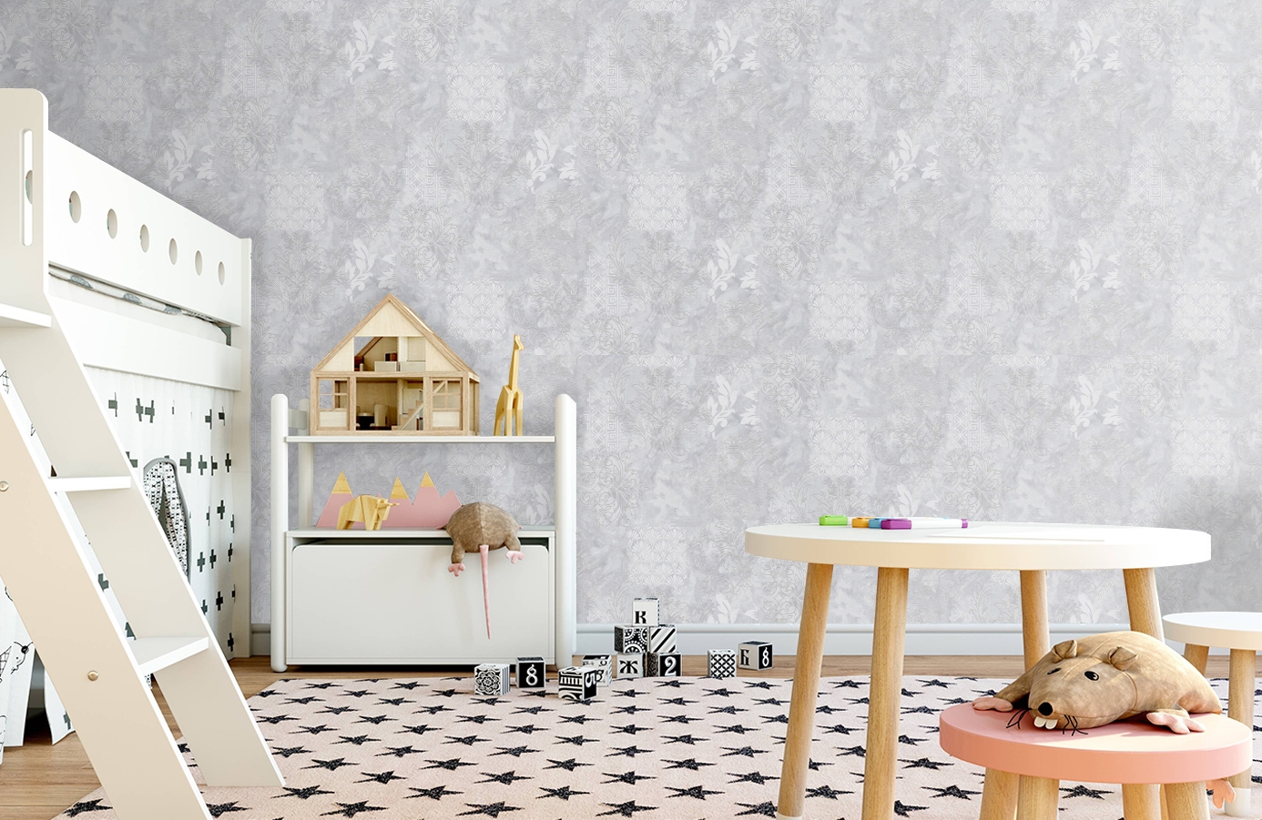Обои 287401 фото в интерьере детская