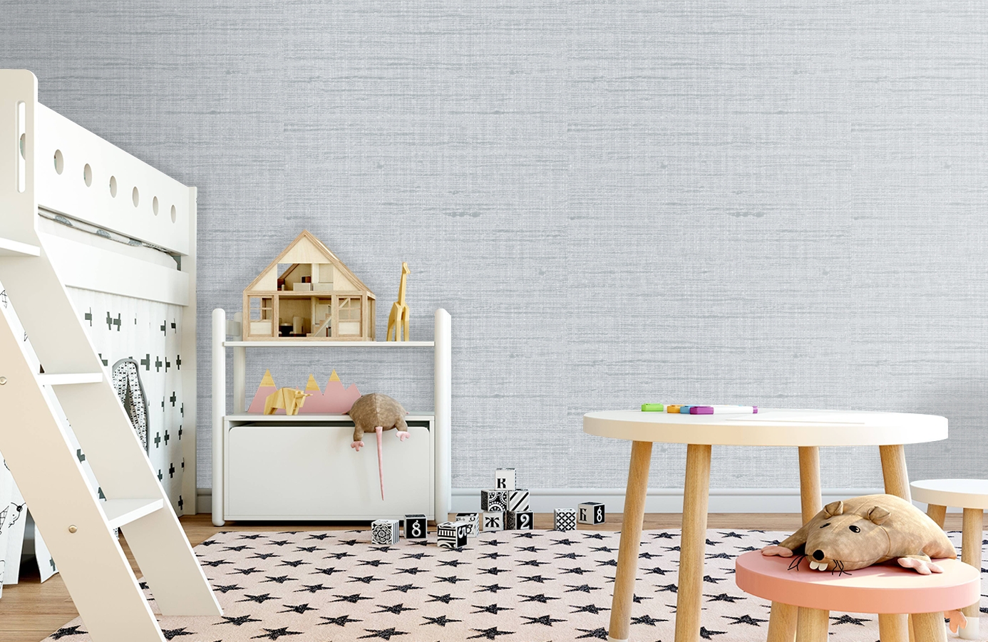 Обои RWT1807-6 фото в интерьере детская