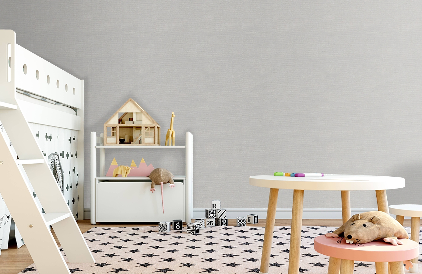 Обои 3214-1 фото в интерьере детская