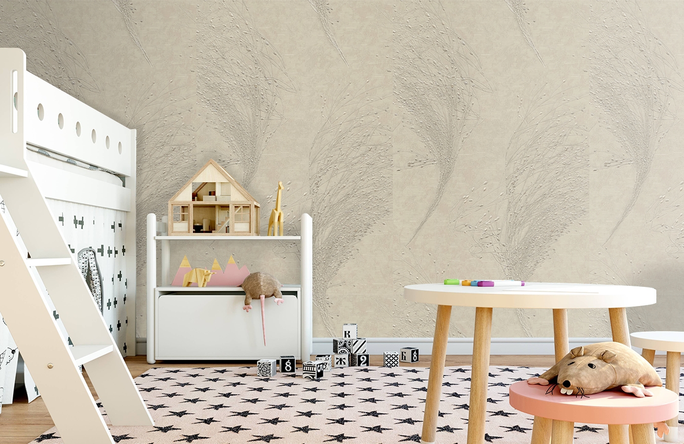 Обои 3216-2 фото в интерьере детская