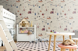 Обои 3514-1 фото в интерьере детская превью