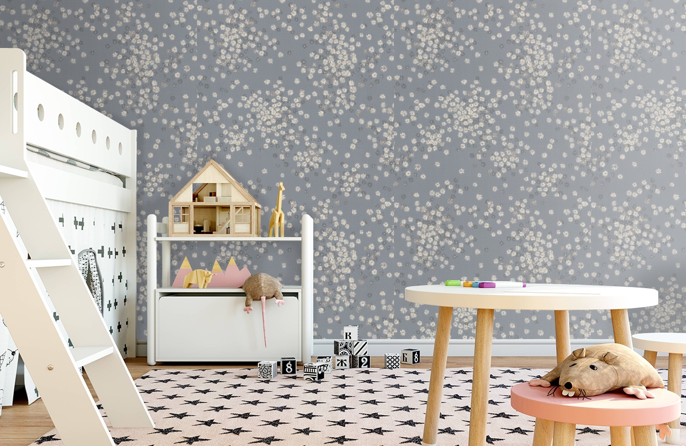 Обои 7282-03 фото в интерьере детская Обои 7282-03 фото в интерьере детская