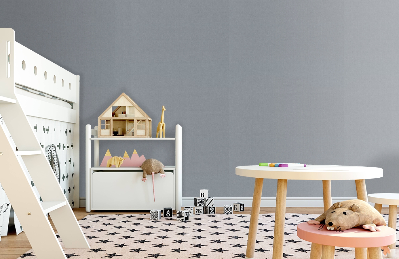 Обои 7283-03 фото в интерьере детская