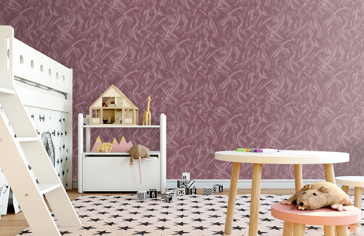 Обои 589308 фото в интерьере детская