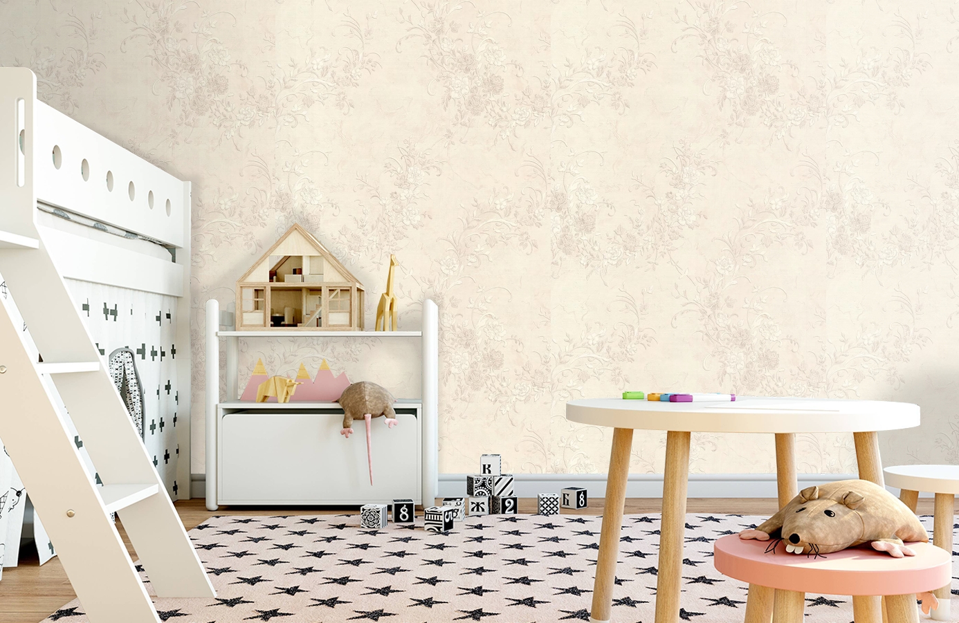 Обои 80940 фото в интерьере детская