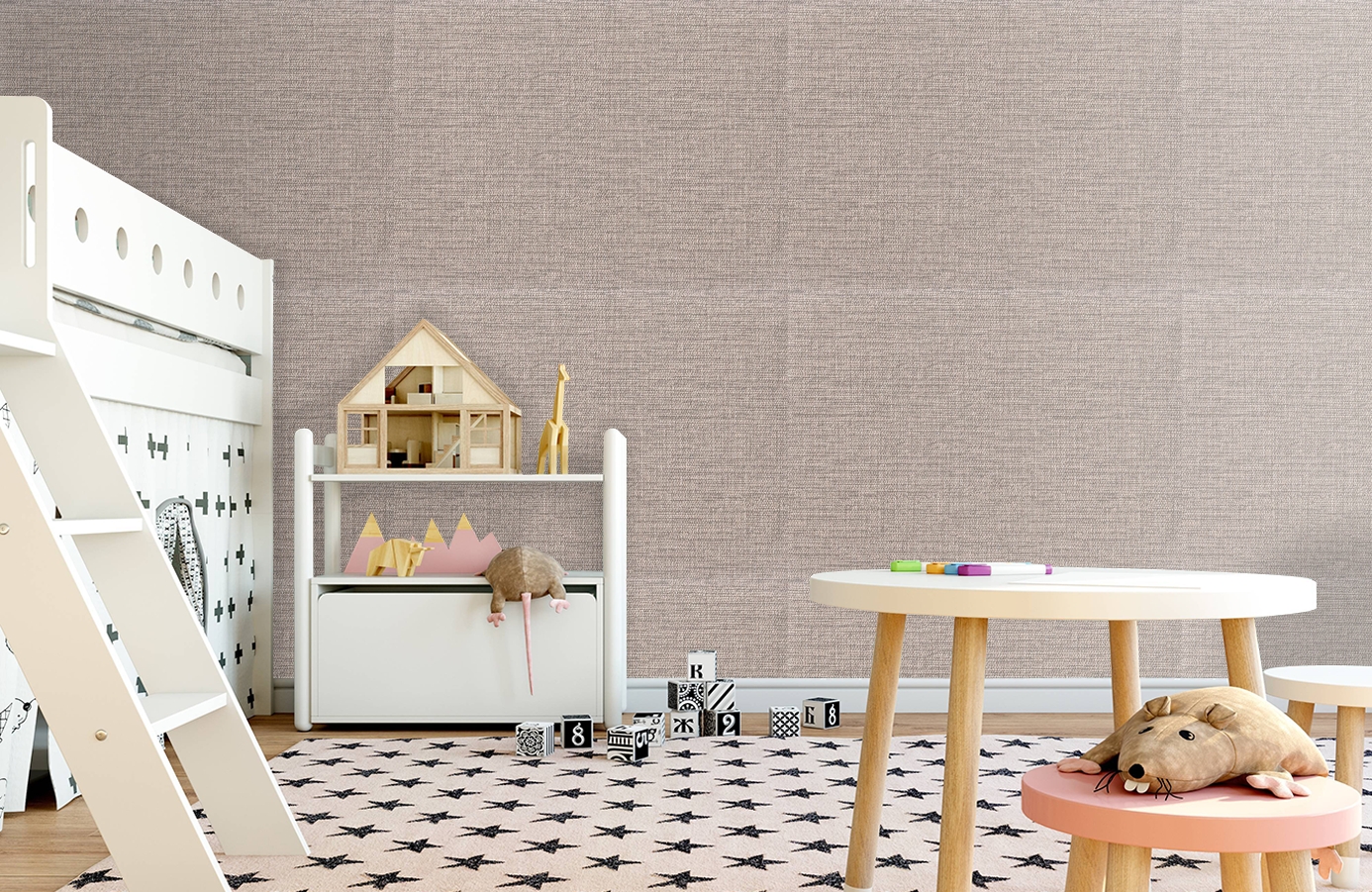 Обои 1172-11 фото в интерьере детская