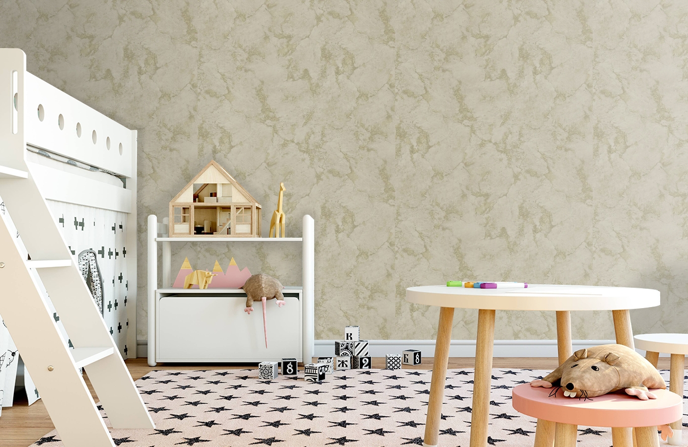 Обои M13002 фото в интерьере детская