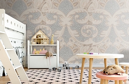 Обои Rococo Metallic 1 фото в интерьере детская превью