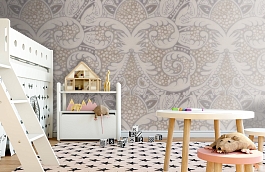 Обои Rococo Metallic 4 фото в интерьере детская превью