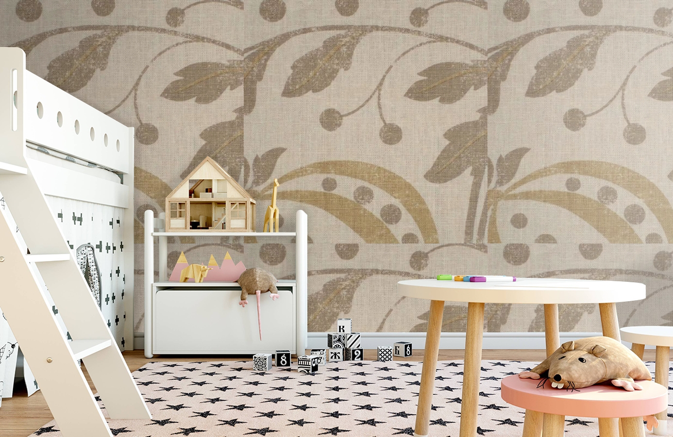 Обои Chateau-Gesso-Wpcw1130372 фото в интерьере детская