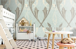 Обои Chateau-Powderblue-Wpcw18 фото в интерьере детская превью