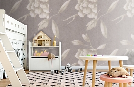 Обои Jasper Peony Metallic 3 фото в интерьере детская превью