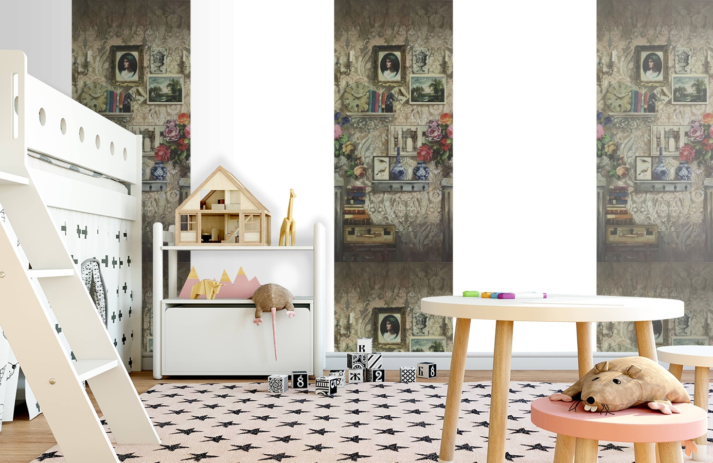 Обои 17791 фото в интерьере детская