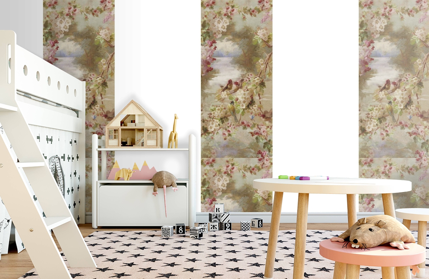 Обои 17796 фото в интерьере детская