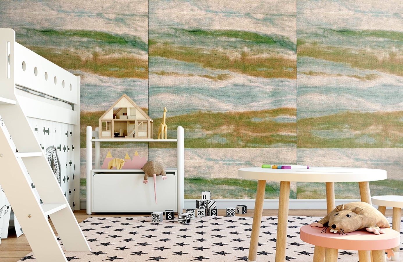 Обои 72450224 фото в интерьере детская