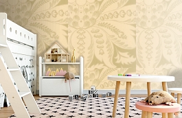 Обои Venetiandamask-Celadon-Wp фото в интерьере детская превью