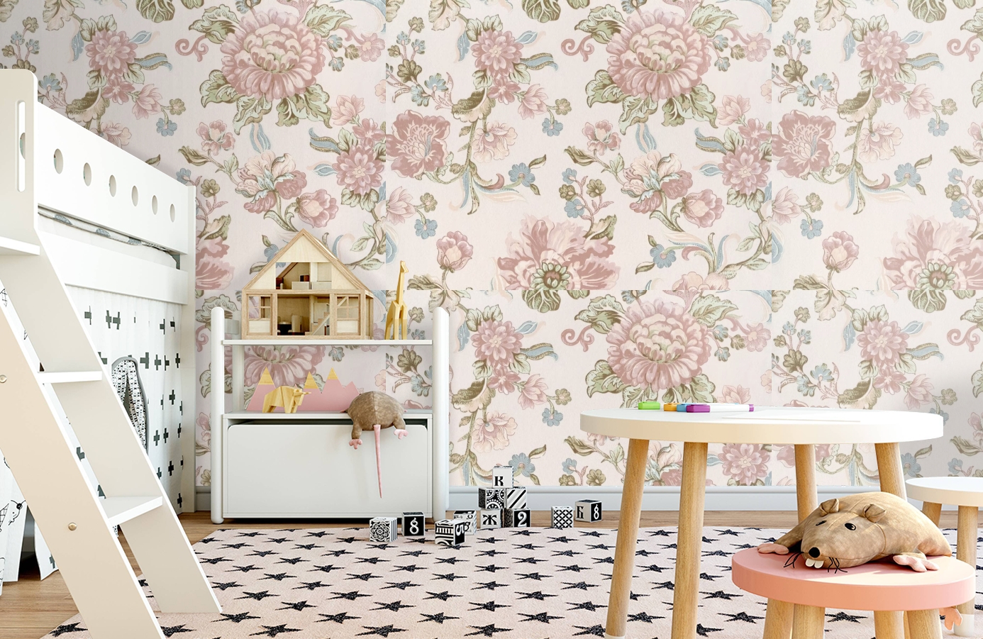 Обои 220460 фото в интерьере детская