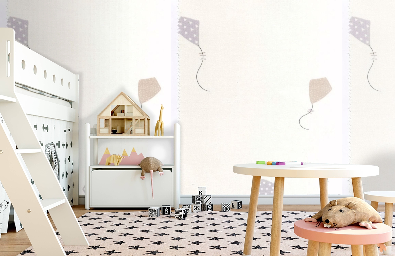 Обои MLW29991313 фото в интерьере детская