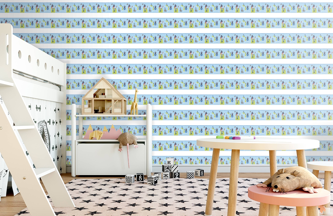 Обои DLB50088 фото в интерьере детская