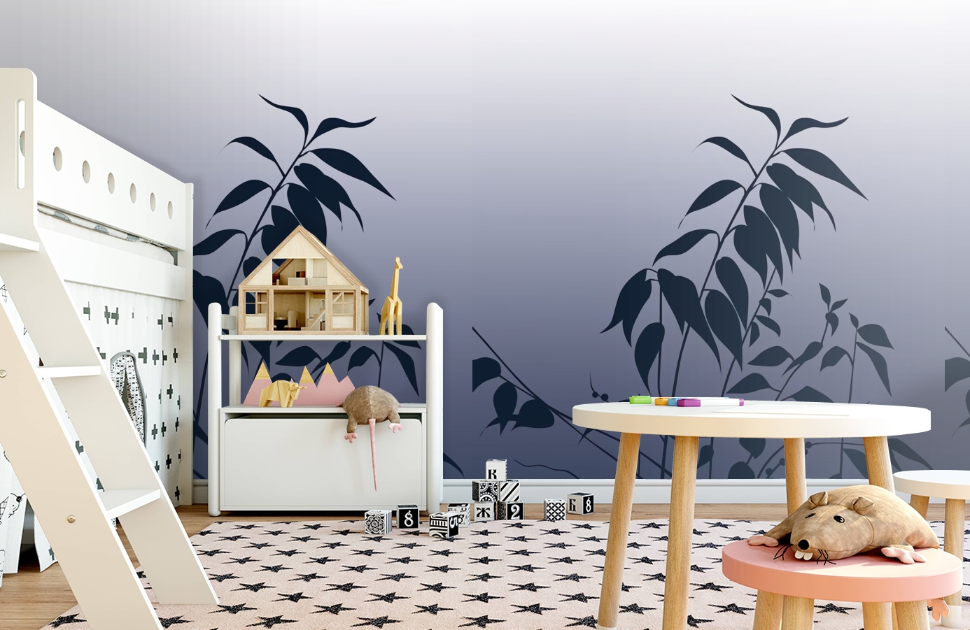 Обои DM208-1 фото в интерьере детская