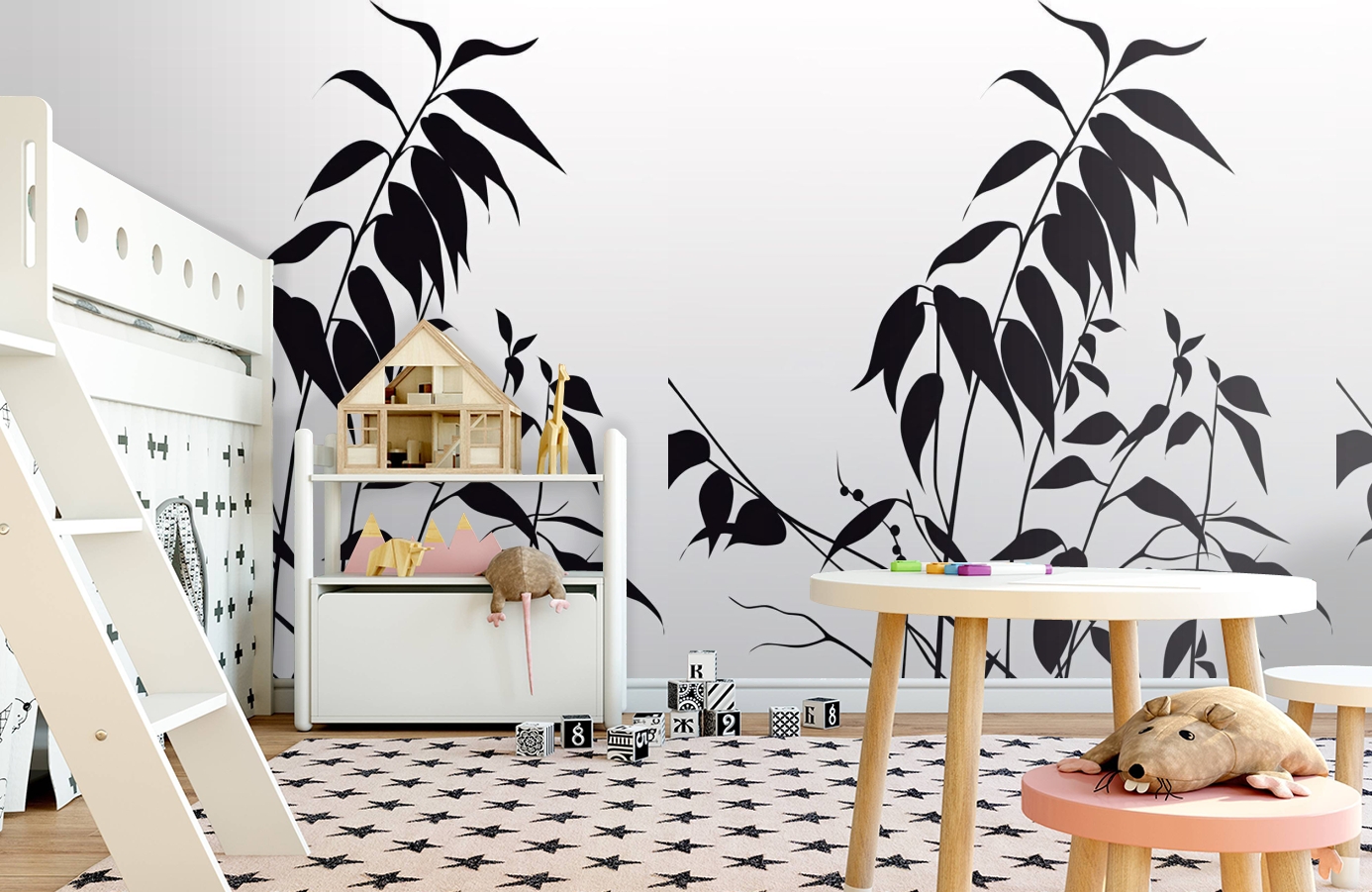 Обои DM208-3 фото в интерьере детская Обои DM208-3 фото в интерьере детская