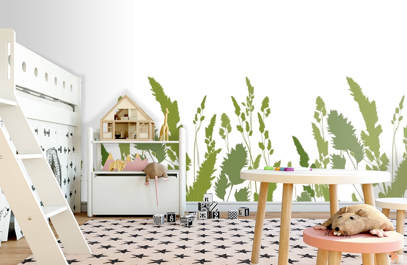 Обои DM220-3 фото в интерьере детская