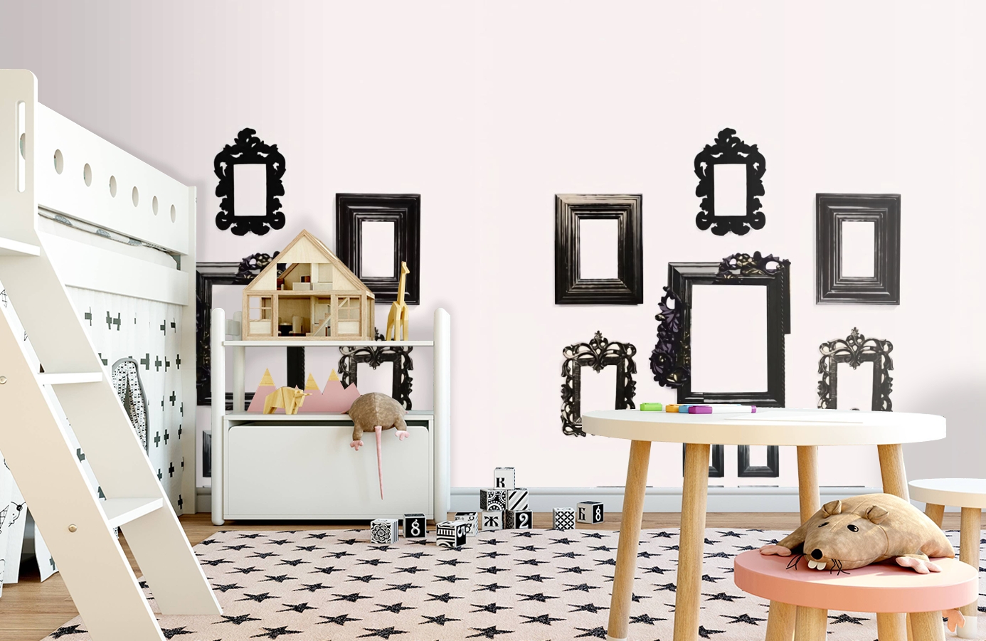 Обои DM226-1 фото в интерьере детская Обои DM226-1 фото в интерьере детская