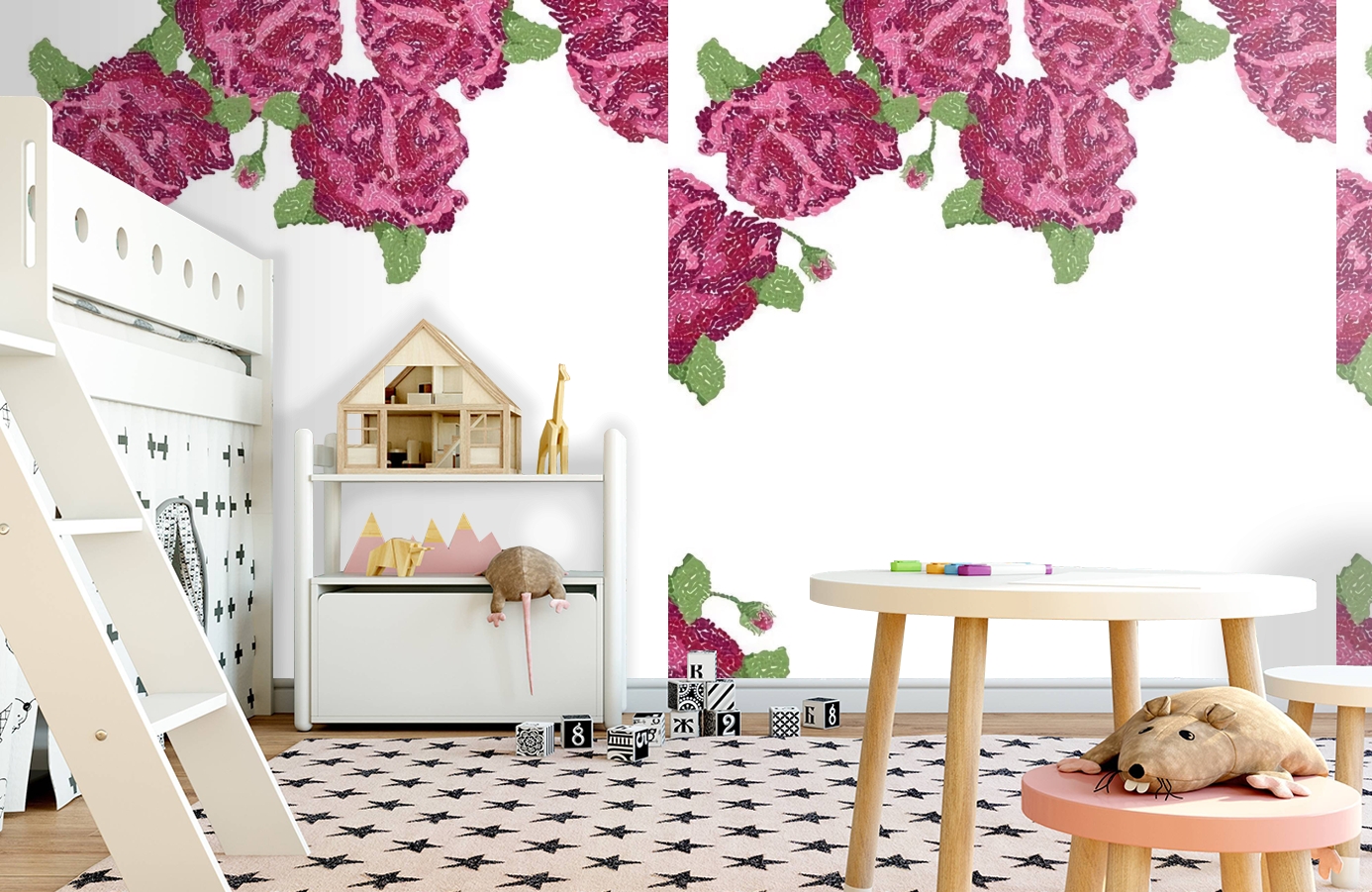 Обои P010302-4 фото в интерьере детская