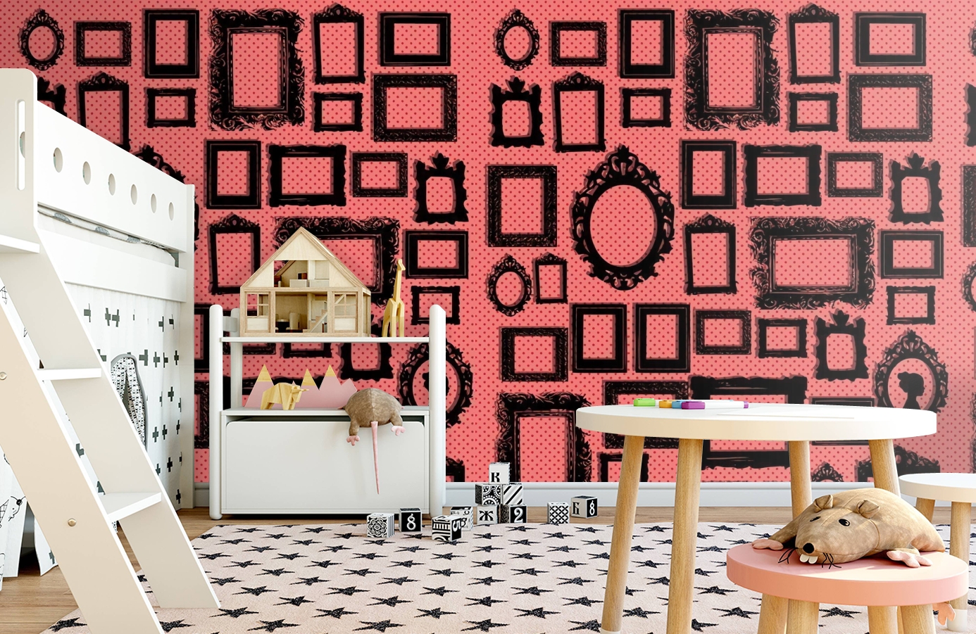 Обои P010604-4 фото в интерьере детская