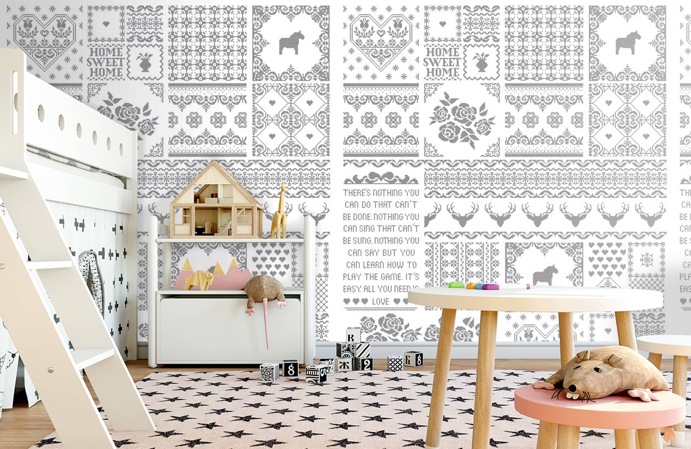 Обои P010701-4 фото в интерьере детская