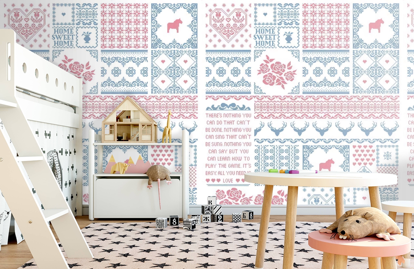 Обои P010703-4 фото в интерьере детская