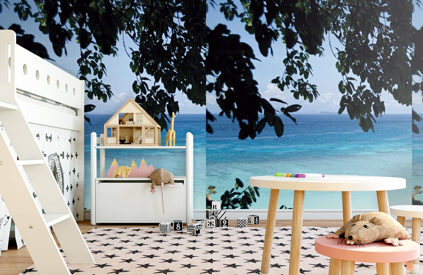 Обои P020601-4 фото в интерьере детская