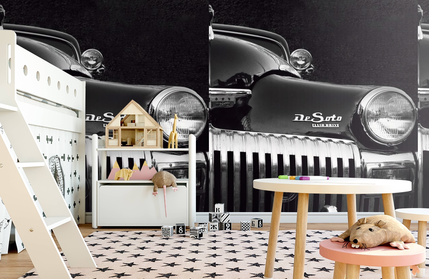 Обои P020801-4 фото в интерьере детская