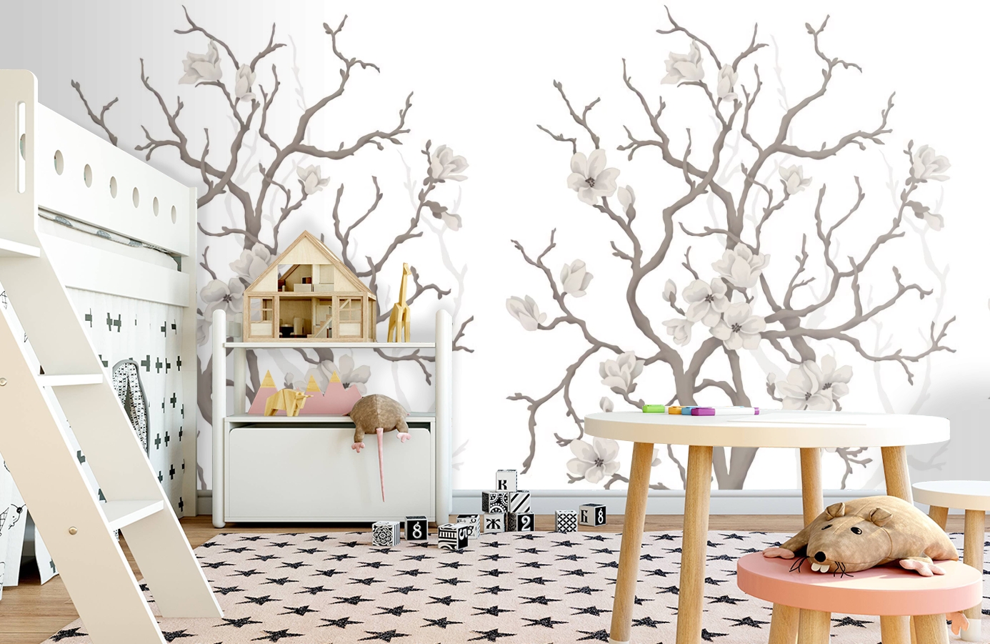 Обои P030403-4 фото в интерьере детская