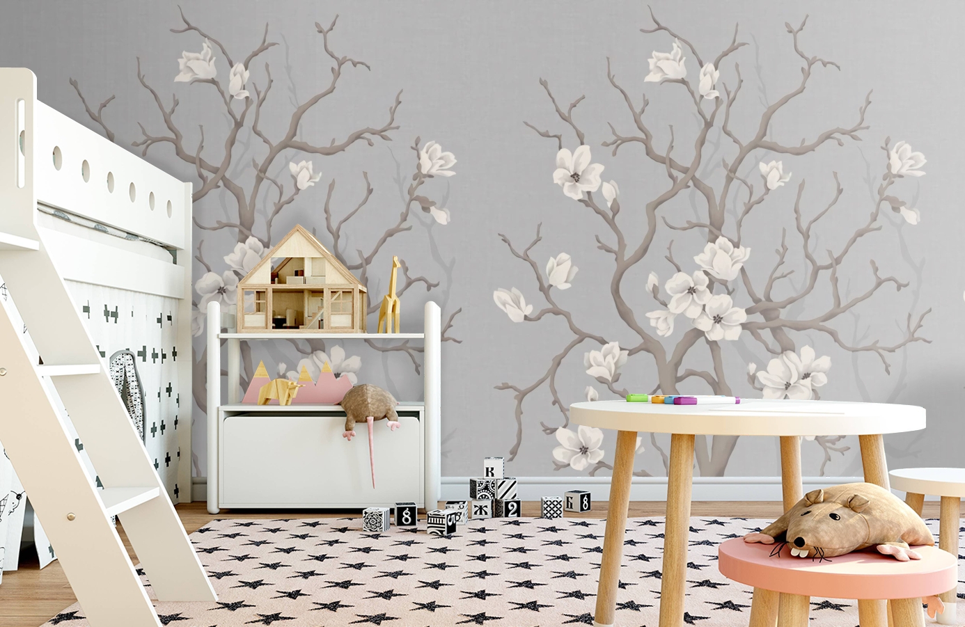 Обои P030404-4 фото в интерьере детская