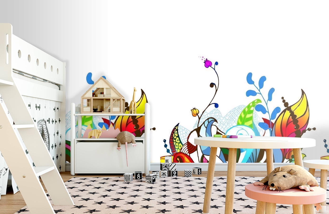 Обои P031303-4 фото в интерьере детская