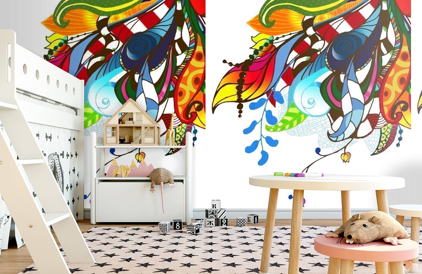 Обои P031304-4 фото в интерьере детская