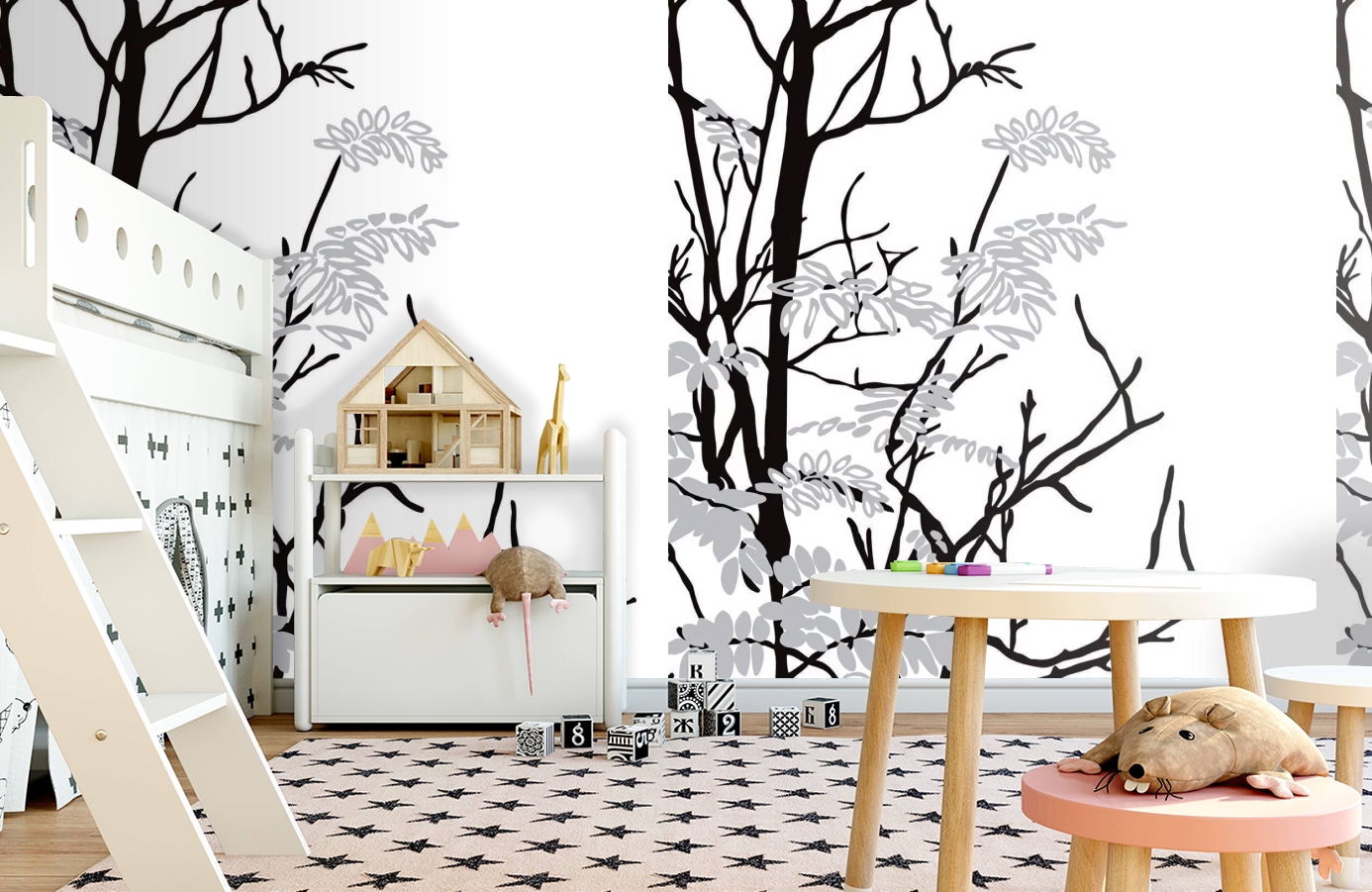 Обои P031802-4 фото в интерьере детская