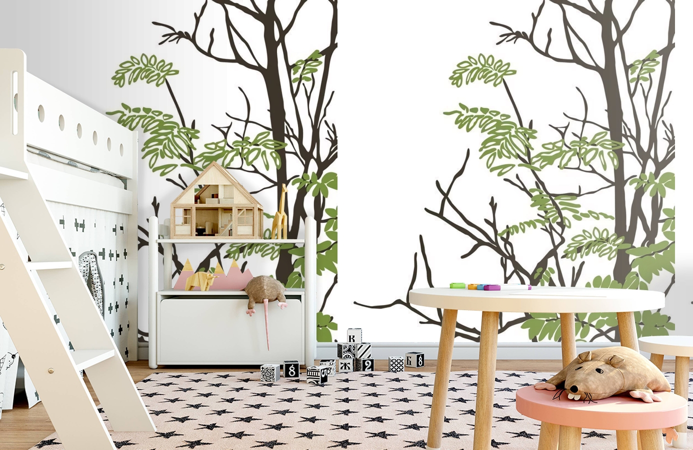 Обои P031803-4 фото в интерьере детская