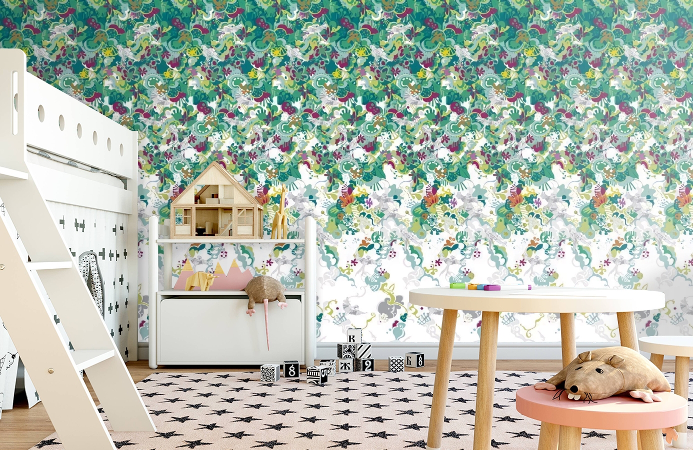Обои P032301-4 фото в интерьере детская