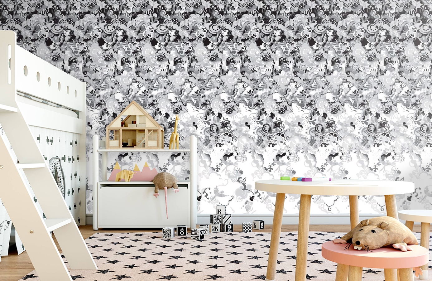 Обои P032303-4 фото в интерьере детская