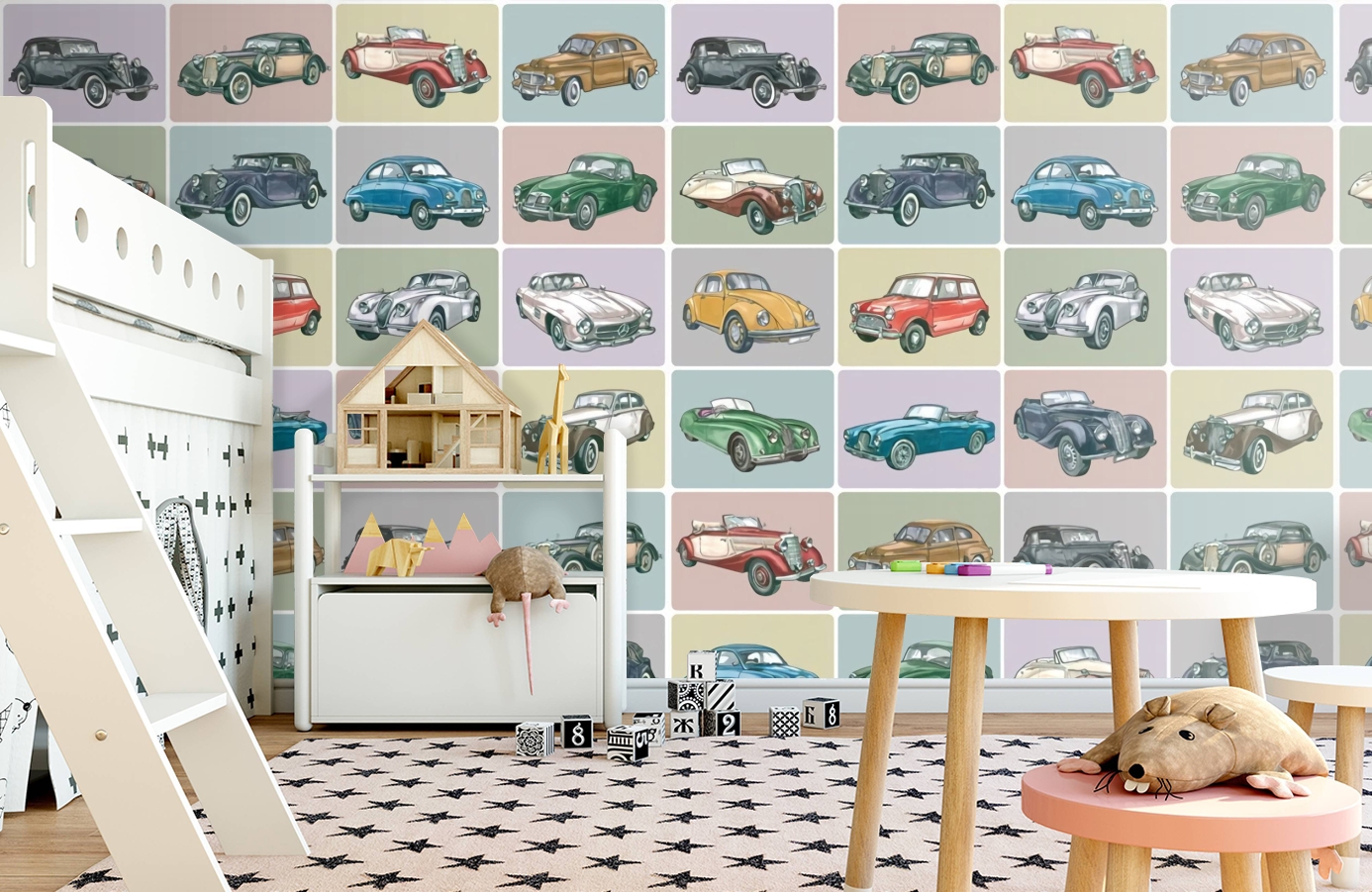 Обои P120601-4 фото в интерьере детская